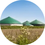 Biogasanlage rund